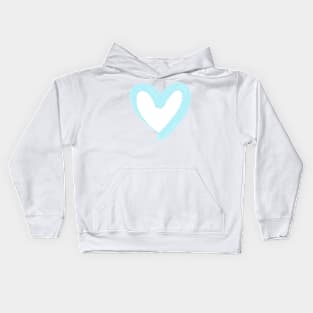 Blue Heart Kids Hoodie